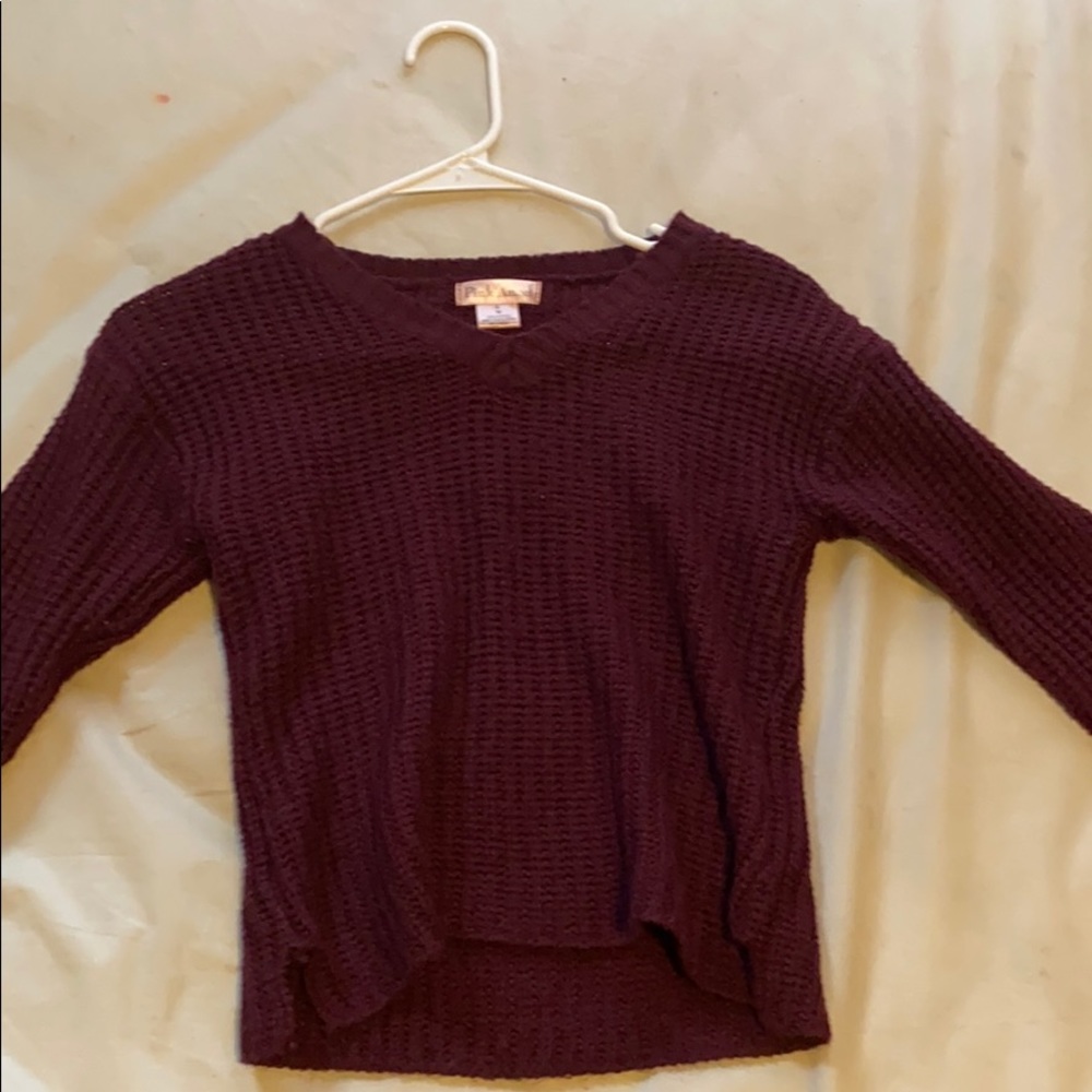 Burgundy sweater
